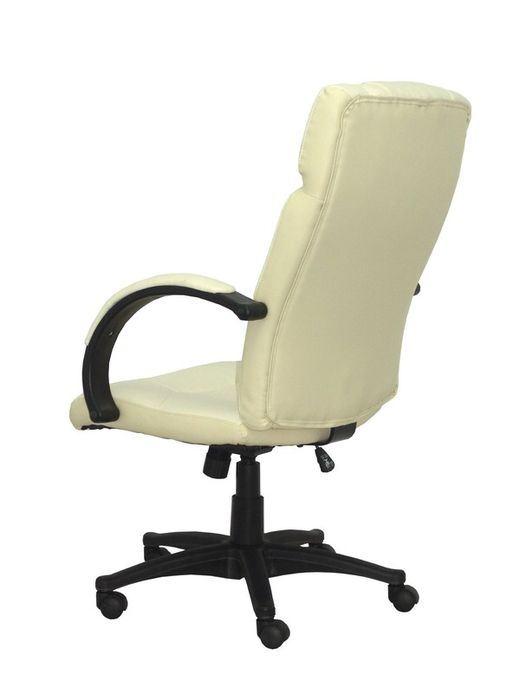 FORÖL - Modelo Munera - Sillón de dirección ergonómico con mecanismo basculante y regulable en altura - Tapizado en similpiel color crema de primera calidad.