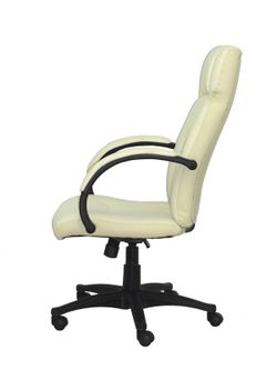 FORÖL - Modelo Munera - Sillón de dirección ergonómico con mecanismo basculante y regulable en altura - Tapizado en similpiel color crema de primera calidad.