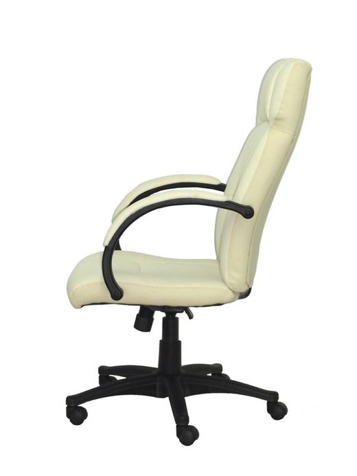 FORÖL - Modelo Munera - Sillón de dirección ergonómico con mecanismo basculante y regulable en altura - Tapizado en similpiel color crema de primera calidad.