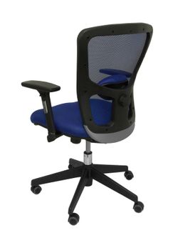 FORÖL Modelo Pozuelo - Silla de oficina ergonómica con mecanismo sincro, brazos regulables 2D y refuerzo lumbar ajustable - Respaldo de malla transpirable en color azul y asiento tapizados en tejido 3D color azul