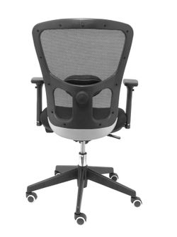 FORÖL Modelo Pozuelo - Silla de oficina ergonómica con mecanismo sincro, brazos regulables 2D y refuerzo lumbar ajustable - Respaldo de malla transpirable en color negro y asiento tapizados en tejido 3D color negro