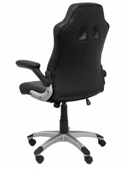 FORÖL Modelo Talave - Silla Gaming con mecanismo basculante, regulable en altura y brazos retráctiles incluidos - Asiento y respaldo tapizados en SIMILPIEL negro y gris