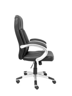 FORÖL Modelo Tobarra - Sillón de dirección ergonómico con mecanismo basculante y regulable en altura - Tapizado en similpiel color negro de primera calidad.