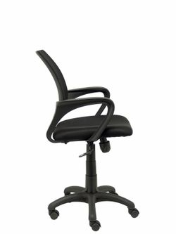 FORÖL Modelo Vianos - Silla de oficina ergonómica con mecanismo basculante y regulable en altura - Respaldo de malla en color negro y asiento tapizado en tejido 3D color negro