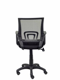 FORÖL Modelo Vianos - Silla de oficina ergonómica con mecanismo basculante y regulable en altura - Respaldo de malla en color negro y asiento tapizado en tejido 3D color negro