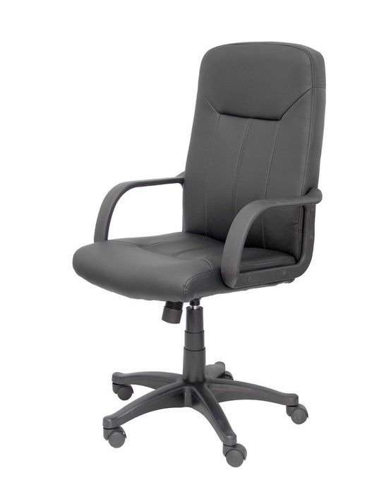 FORÖL Modelo Villa - Sillón de dirección ergonómico con mecanismo basculante y regulable en altura - Tapizado en similpiel color negro