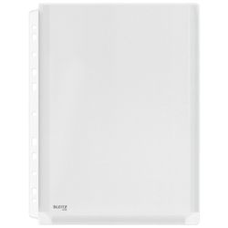 Funda fuelle capacidad 20 mm (Bolsa 10). PVC con refuerzo 170 micras. Multitaladro. DIN A4. 11 taladros