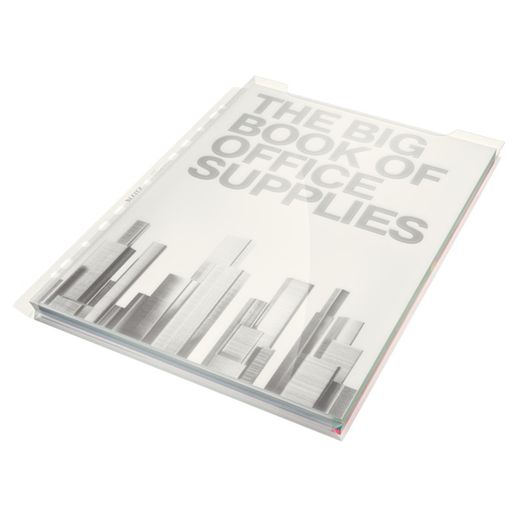 Copertura a soffietto con capacità di 20 mm (sacchetto 5). PP 180 micron. Multitrapano. DIN A4. 11 buche