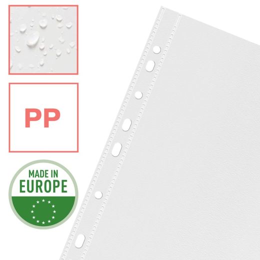 Document case (Bag 25) PP "Orange peel" ColourBreeze. Multidrill. Copysafe. Economic quality. DIN A4. 11 holes