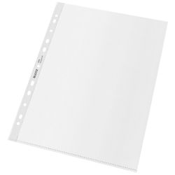 Funda portadocumentos (Bolsa 25). PP "Piel de naranja" con refuerzo. 100 micras. Leitz Recycle. DIN A4. 11 taladros