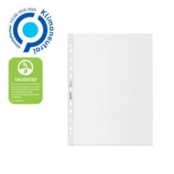 Funda portadocumentos (Caja 100). PP "Piel de naranja" con refuerzo. 100 micras. Leitz Recycle. DIN A4. 11 taladros