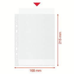 Portadocumenti (Casella 100). PP "buccia d'arancia" con rinforzo. 70 micron. Essenza riciclata. DIN A5.