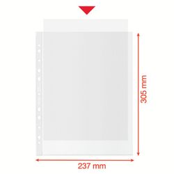 Dokumentenkoffer (Kasten 50). PP „Orangenhaut“ mit Verstärkung. 100 Mikrometer. Recycelte Esselte. DIN A4 MAX. 11 Löcher