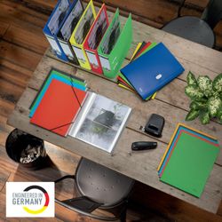 Couvertures porte-documents (Boîte 40). PP "Peau d'orange). Présentation à portée de main. 70 microns. Leitz Recycle. DIN A4. 11 trous