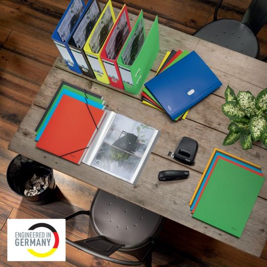 Couvertures porte-documents (Boîte 40). PP "Peau d'orange). Présentation à portée de main. 70 microns. Leitz Recycle. DIN A4. 11 trous