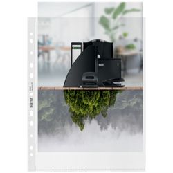 Couvertures porte-documents (Boîte 40). PP "Peau d'orange). Présentation à portée de main. 70 microns. Leitz Recycle. DIN A4. 11 trous