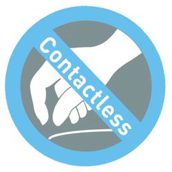 Petrus contactloze nietmachine mod. E-310 (voeding 4 batterijen van 1,5 V niet inbegrepen), metallic blauw