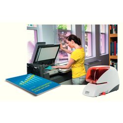 Nietmachine Rapid mod. 5050E, zilver/oranje