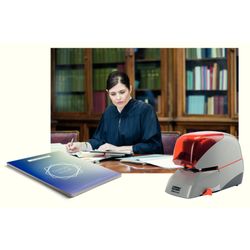 Hefter Rapid mod. 5080E, silber/orange