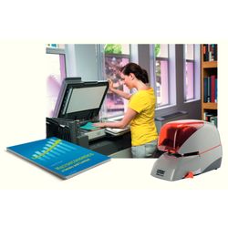 Hefter Rapid mod. 5080E, silber/orange