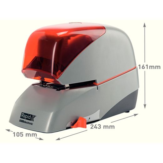 Hefter Rapid mod. 5080E, silber/orange