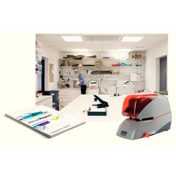 Hefter Rapid mod. 5080E, silber/orange