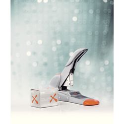 Agrafeuse rapide mod. DUAX, argent/orange
