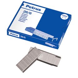 Grapas Petrus 26/6 (x1000) galvanizada