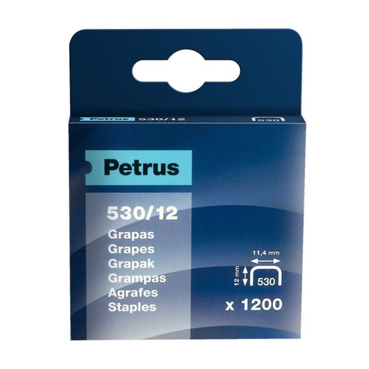 Modyfikacja zszywek Petrusa. 530/12mm. Box 1200 sztuk miedź