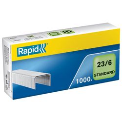 Grapas Rapid 23/6 mm. Caja 1000 Standard galvanizada