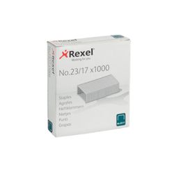 Zszywki Rexel 23/17. Skrzynka 1000, ocynkowana