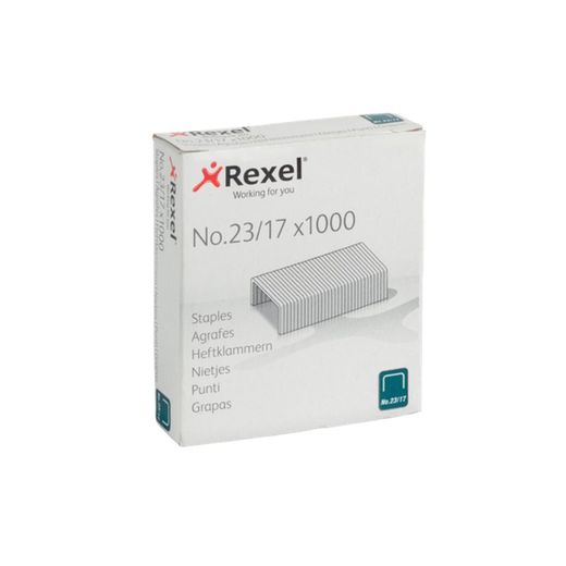 Rexel 23/17 Heftklammern. Box 1000, verzinkt