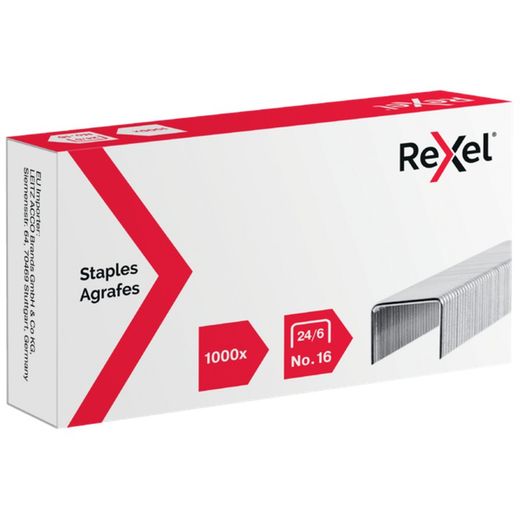 Rexel agrafe 24h/24 et 6j/7. Boîte 1000, galvanisée