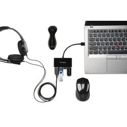 UH4000 USB 3.0-Hub mit vier Anschlüssen – Schwarz