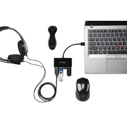 UH4000 USB 3.0-Hub mit vier Anschlüssen – Schwarz