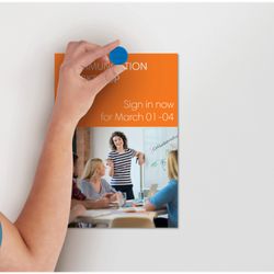 Magneti NOBO per lavagna bianca, 13 mm, 10 pezzi, blu