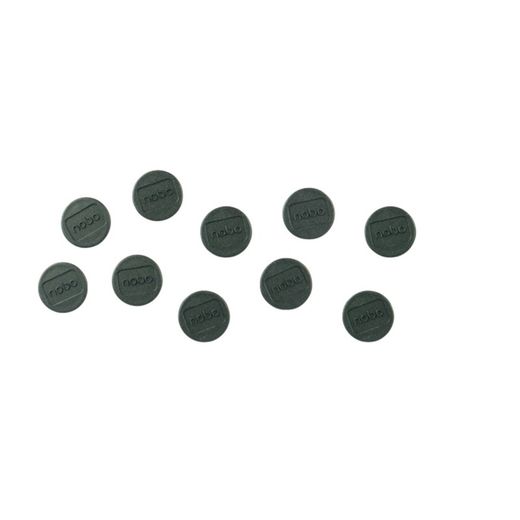 NOBO-Magnete für Whiteboard, 13 mm, 10 Stück, schwarz