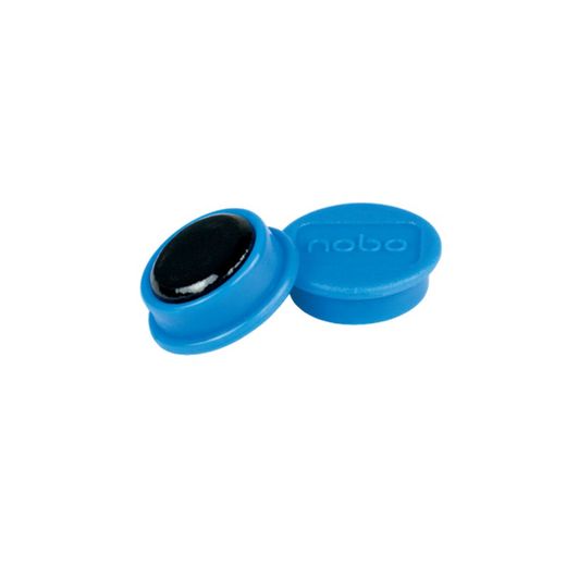 NOBO Whiteboard-Magnete, 24 mm, 10 Stück, blau