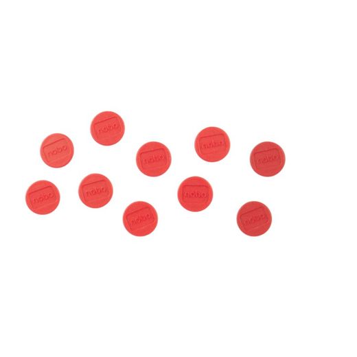 NOBO Whiteboard-Magnete, 24 mm, 10 Stück, rot