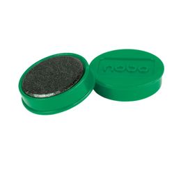 NOBO whiteboard magnets, 32mm, 10 pieces, green