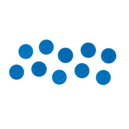 NOBO tavlemagneter, 38 mm, 1,5 kg modstand, 10 enheder, blå