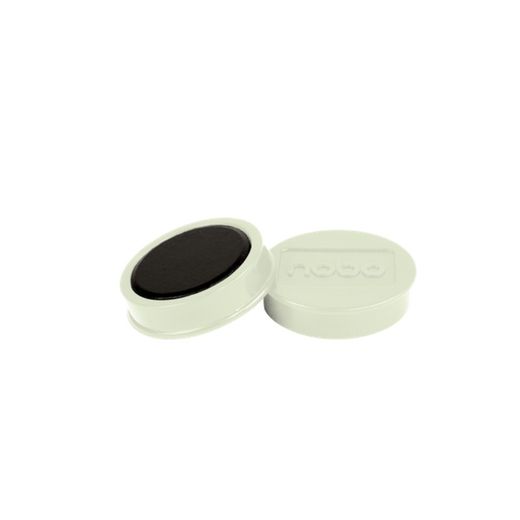 Magneti per lavagna bianca NOBO, 38 mm, resistenza 1,5 kg, 10 pezzi, bianchi