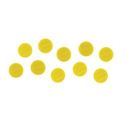 Magnesy NOBO do tablic suchościeralnych, 38 mm, opór 2,5 kg, 10 szt., żółte