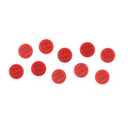 NOBO tavlemagneter, 38 mm, 2,5 kg modstand, 10 stk., rød