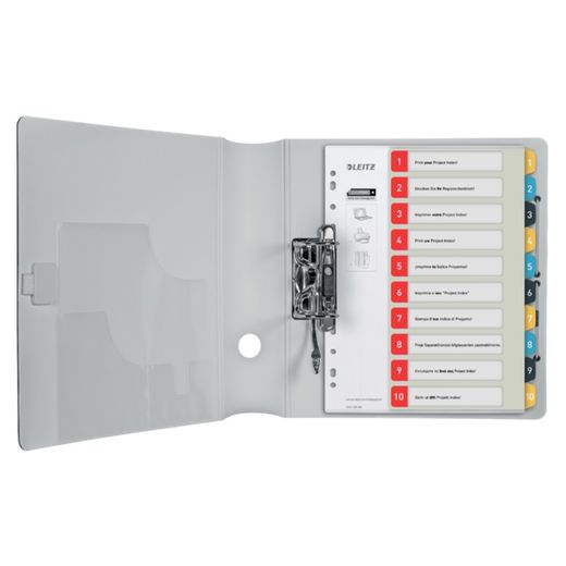 Indice dei progetti Stampabile Leitz Cosy. DIN A4. Schede PP 1-10
