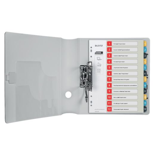 Indice dei progetti Stampabile Leitz Cosy. DIN A4. Schede PP 1-12