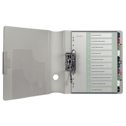 Index des projets Imprimable Leitz STYLE. DIN A4. Onglets PP 1-10