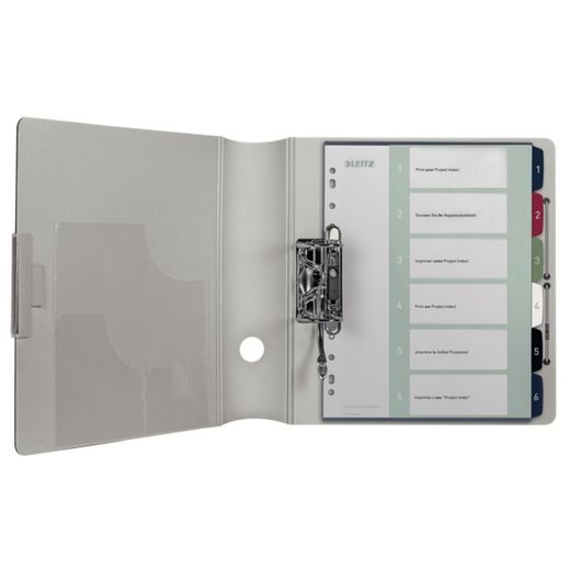 Indice dei progetti Stampabile Leitz STYLE. DIN A4. Schede PP 1-6