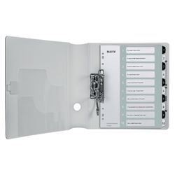 Index of projects Printable Leitz WOW. DIN A4. PP tabs 1-10, white/black