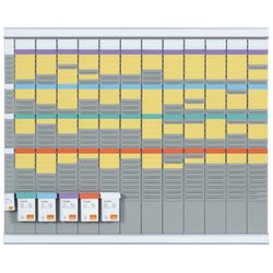 Kit planning de fichas índice 2 anual NOBO 12 columnas 32 ranuras